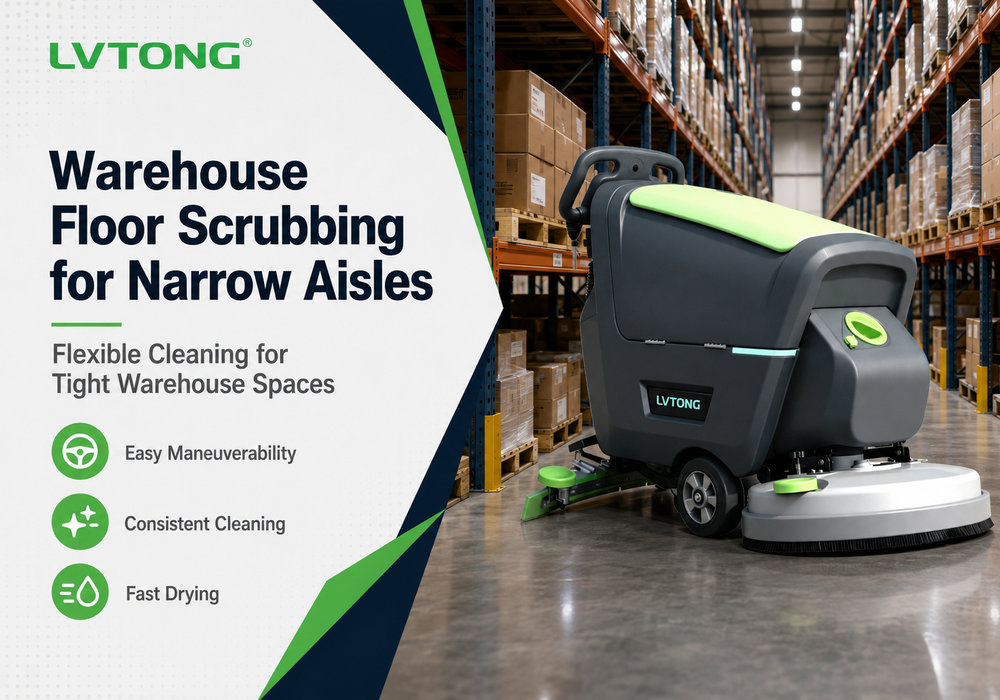 Warehouse Floor Scrubbing for Narrow Aisles - LVTONG warehouse floor scrubbing for narrow aisles