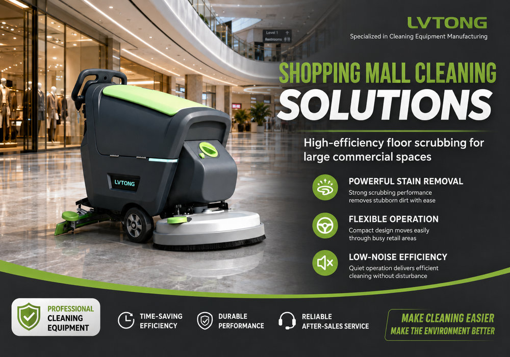 حلول تنظيف مراكز التسوق باستخدام آلة تنظيف الأرضيات من LVTONG - LVTONG آلة تنظيف الأرضيات LVTONG تنظف أرضيات مراكز التسوق باستخدام محلول تنظيف تجاري عالي الكفاءة