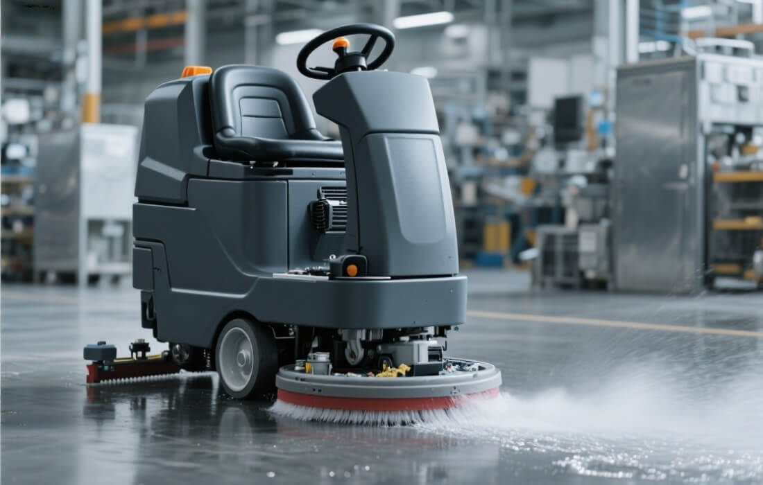 gewerbliche Bodenreinigungsmaschine