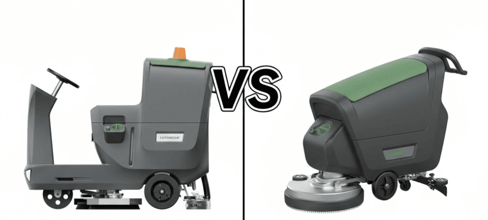 Aufsitz- vs. Handbetriebene Scheuersaugmaschinen