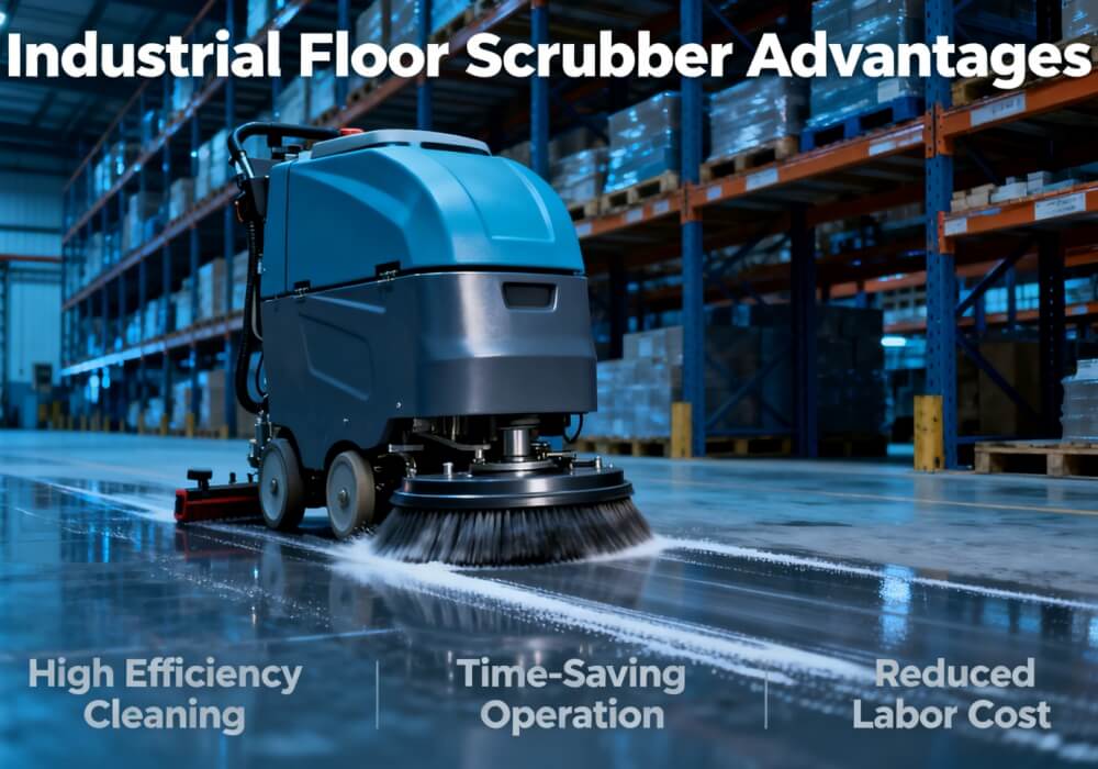 Advantages of Using a Scrubber Machine for Floor Cleaning