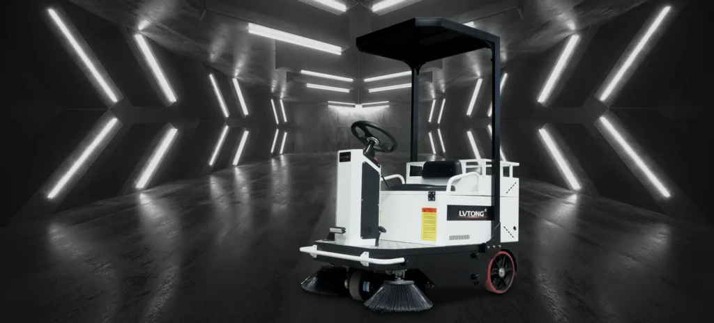 Cleaning Equipment on Campus 3 Ride-On Sweeper