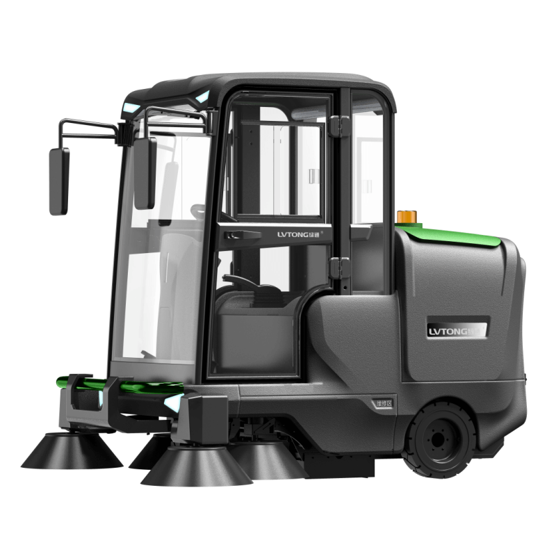 industrial ride-on floor sweeper machine