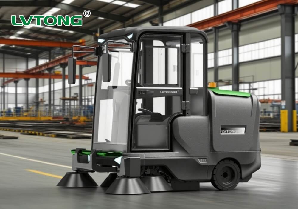 Floor Sweeper in Factory