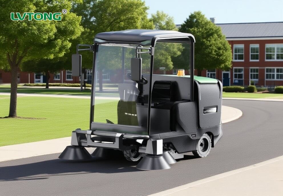Industrial Floor Sweeper: Semi-Automatic VS Fully Automated 7 Floor Sweeper in School