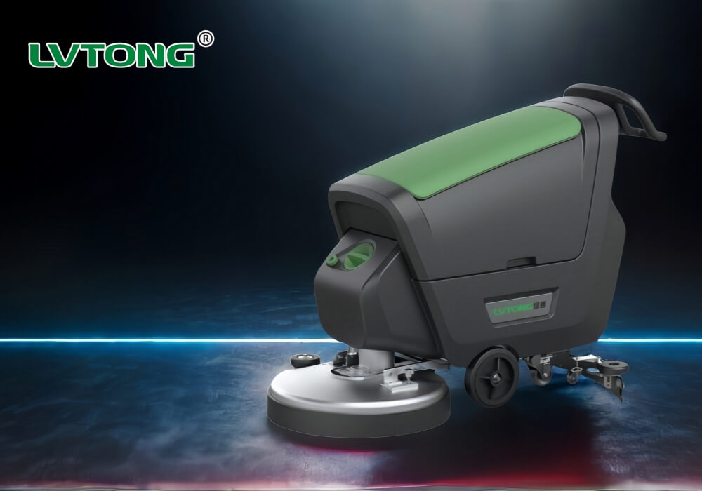 Industrial Floor Scrubber and Sweeper Machine in Supermarket 1 floor scrubber dryer