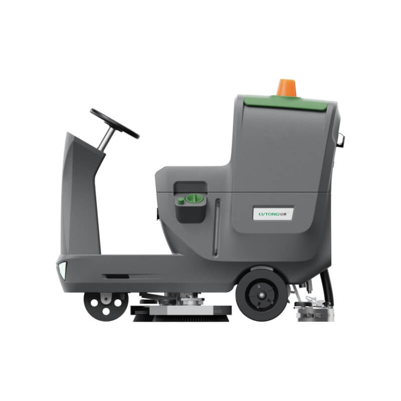 industrial ride on floor scrubber