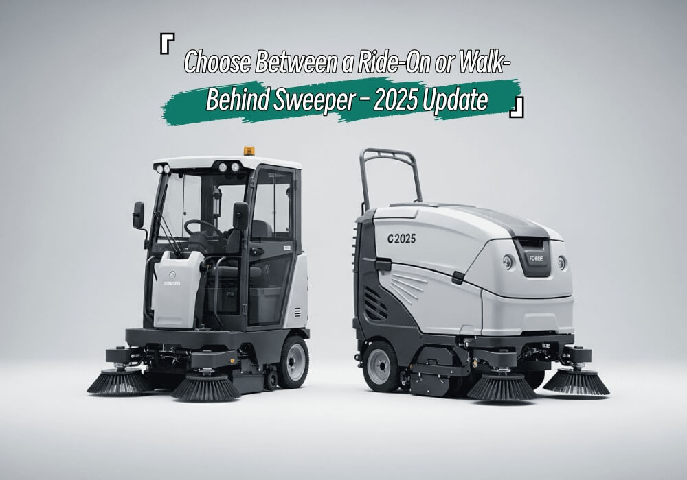 Choose Between a Ride-On or Walk-Behind Sweeper – 2025 Update