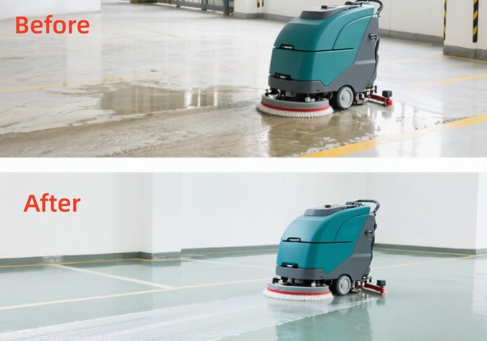 Auto Floor Scrubber VS Traditional Manual Cleaning