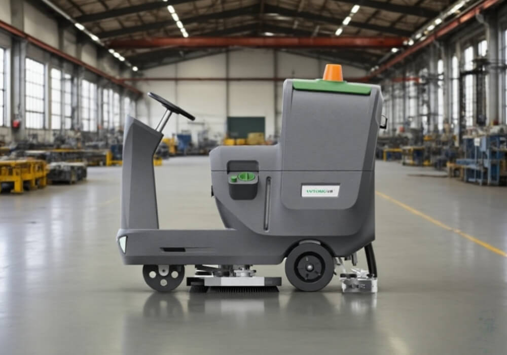 Comparison chart of walk-behind, ride-on, commercial, and industrial floor scrubber rentals
