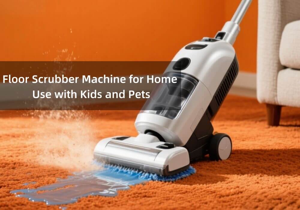 Floor Scrubber Machine for Home Use with Kids and Pets