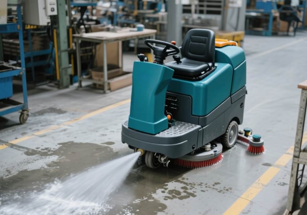 commercial floor scrubber batteries