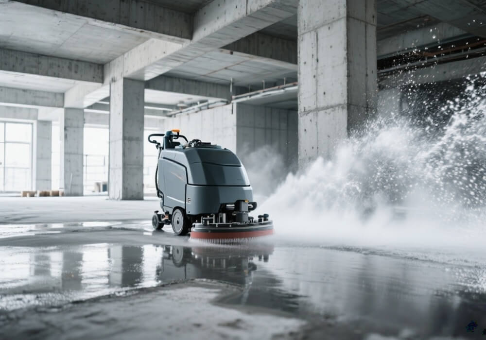 concrete power scrubber