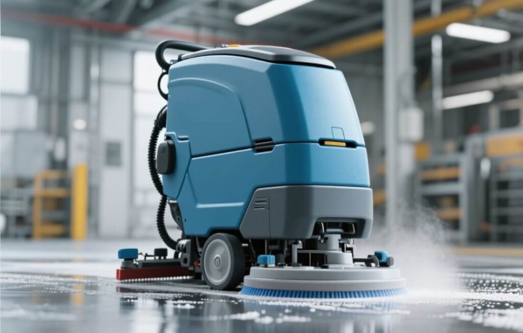 industrial floor scrubber machine