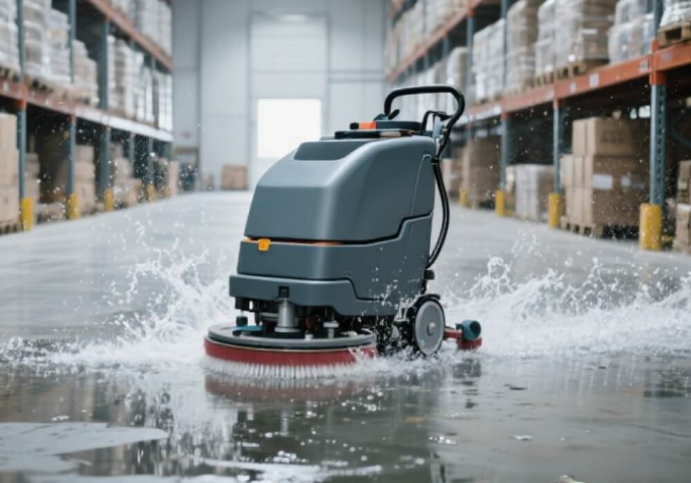 scrubber dryer floor cleaning machine