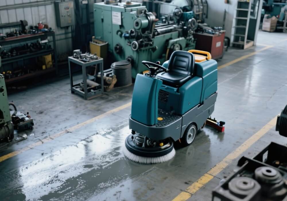 used commercial floor scrubber for industry