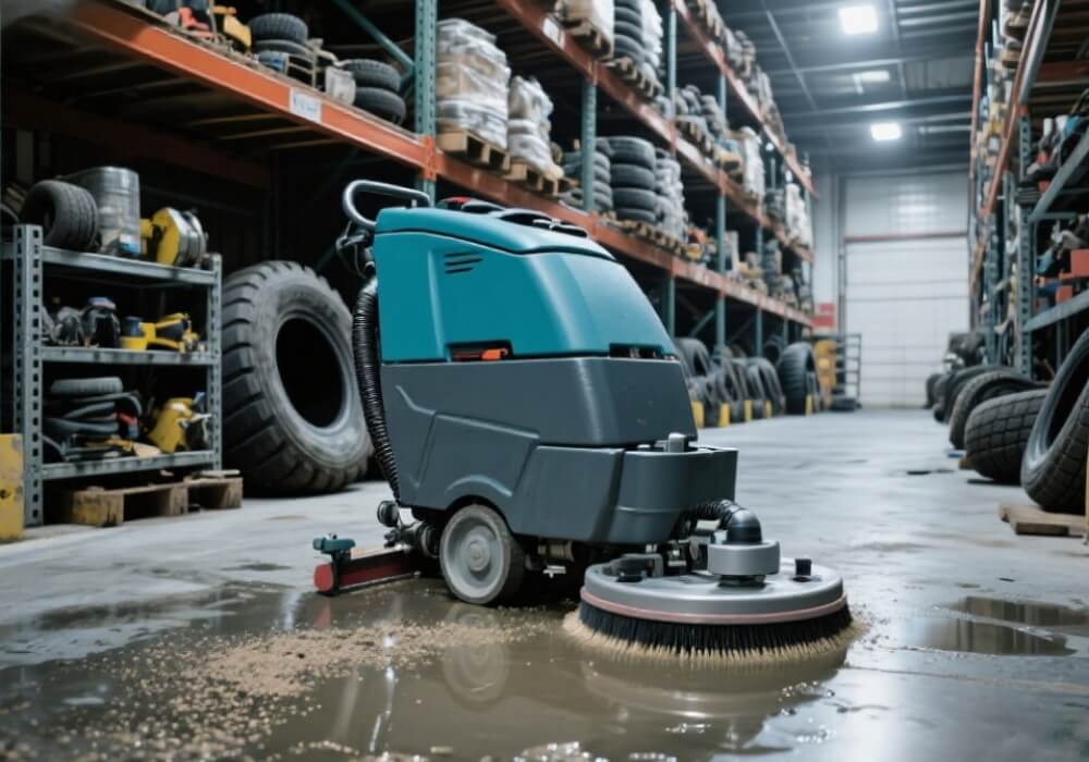 used industrial floor scrubber for heavy-duty cleaning