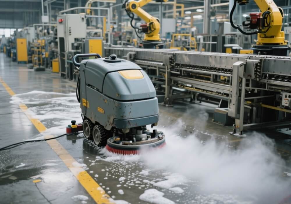 used industrial floor scrubber