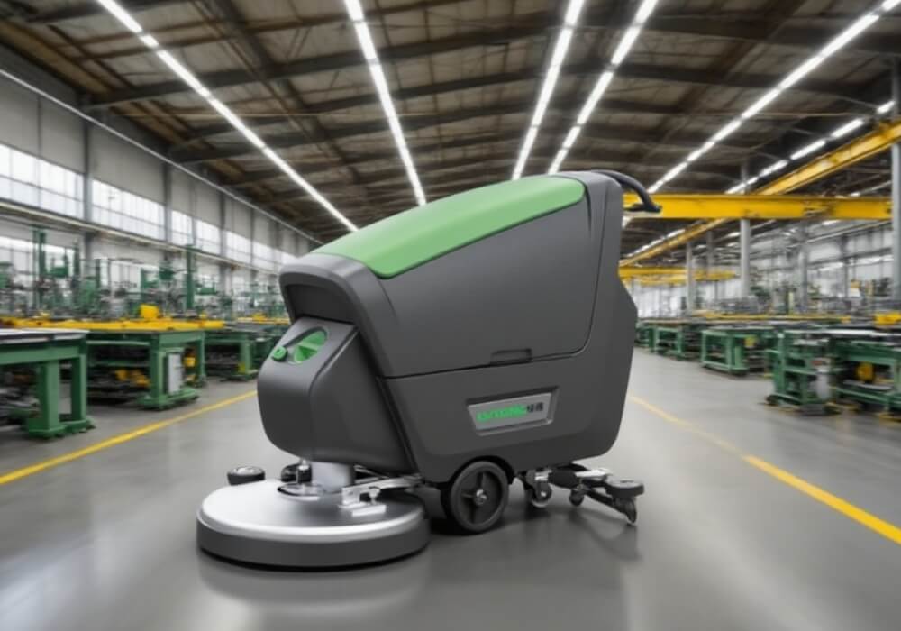 walk behind floor scrubber