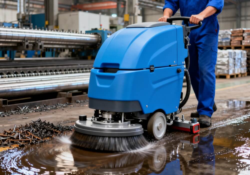 Capacitación del personal de mantenimiento sobre el uso de la fregadora de suelos