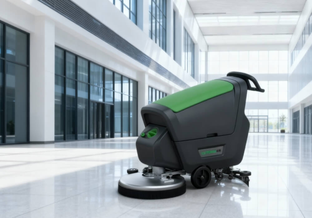 Small floor scrubber