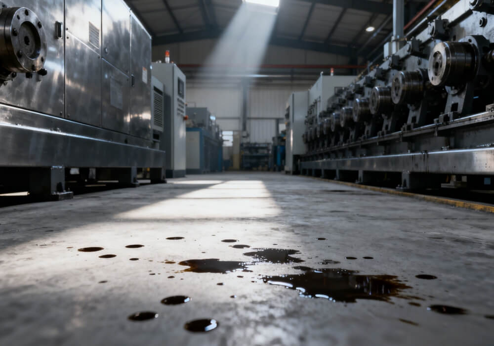 Bodenschrubber für ölige Umgebungen