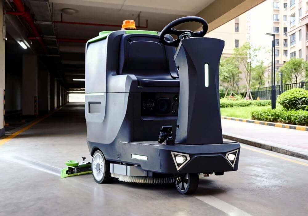 machine à laver les sols autoportée