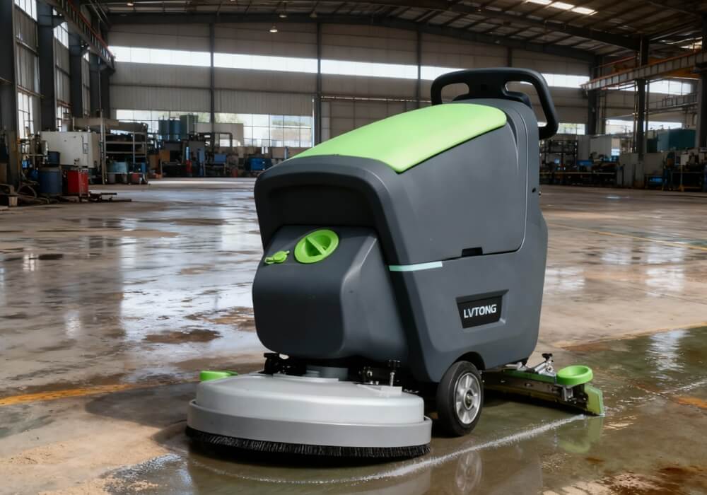 Walk behind srubber dryer machine