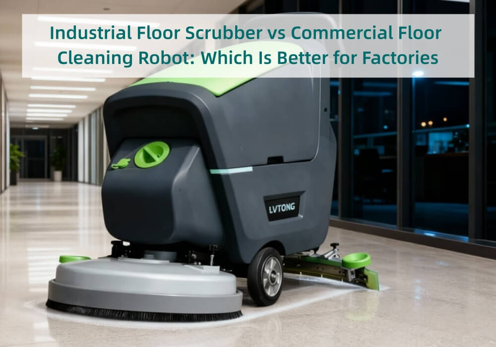 Industrial Floor Scrubber vs Commercial Floor Cleaning Robot: Which Is Better for Factories - LVTONG Industrial Floor Scrubber vs Commercial Floor Cleaning Robot: Which Is Better for Factories