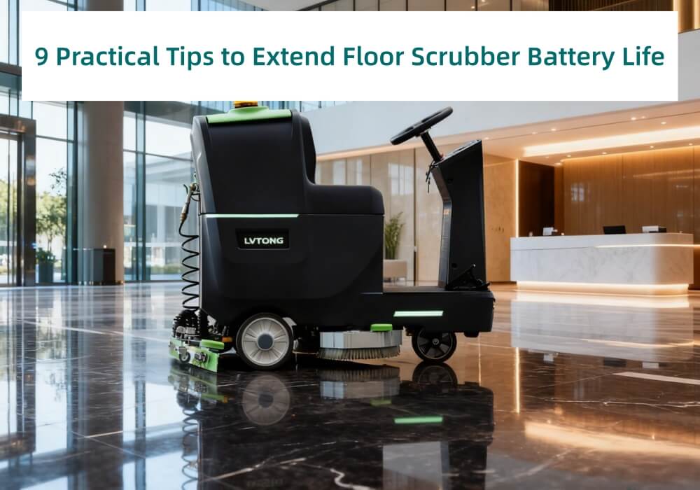 9 Practical Tips to Extend Floor Scrubber Battery Life - LVTONG 9 Practical Tips to Extend Floor Scrubber Battery Life