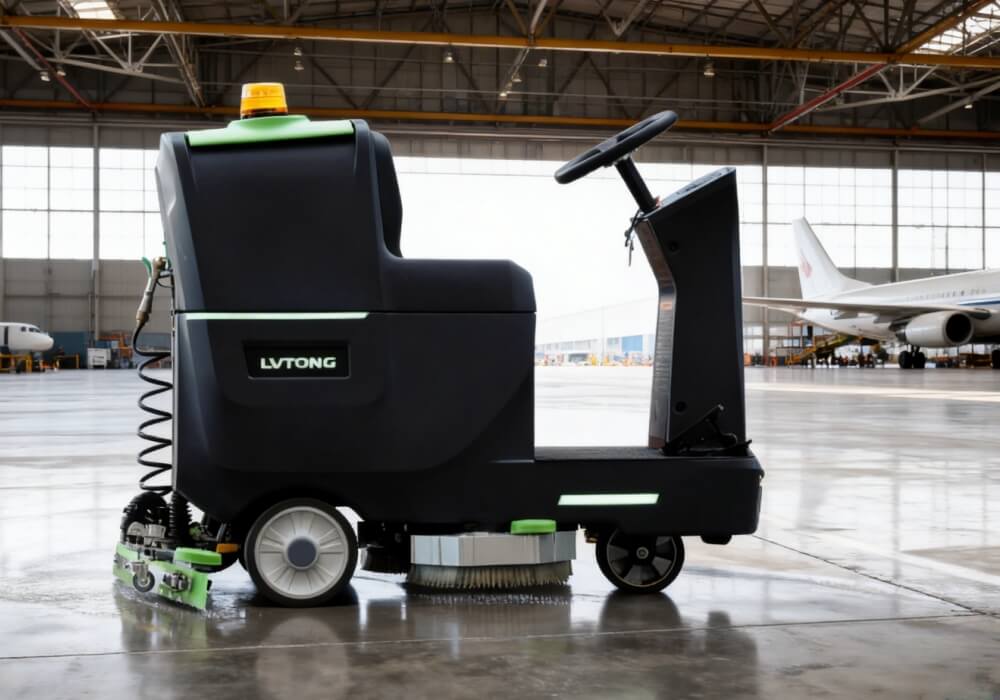 industrial floor scrubber machine
