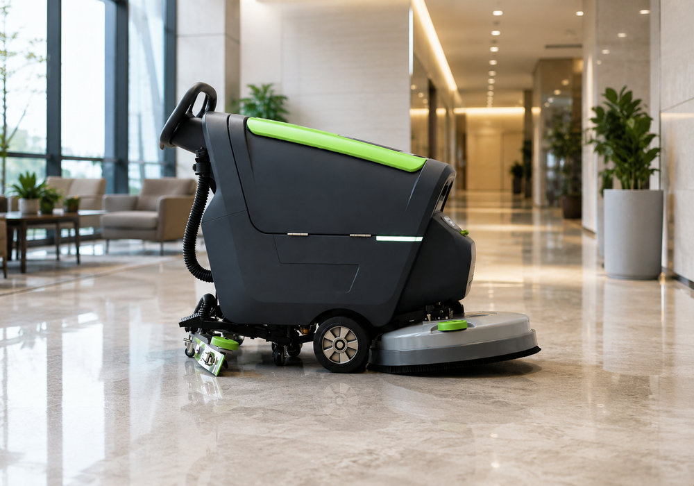 Electric Floor Scrubber for Commercial Facilities - LVTONG electric floor scrubber for commercial floor cleaning