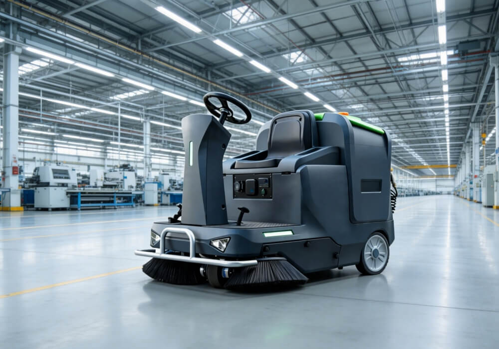 Factory Floor Sweeping Scene