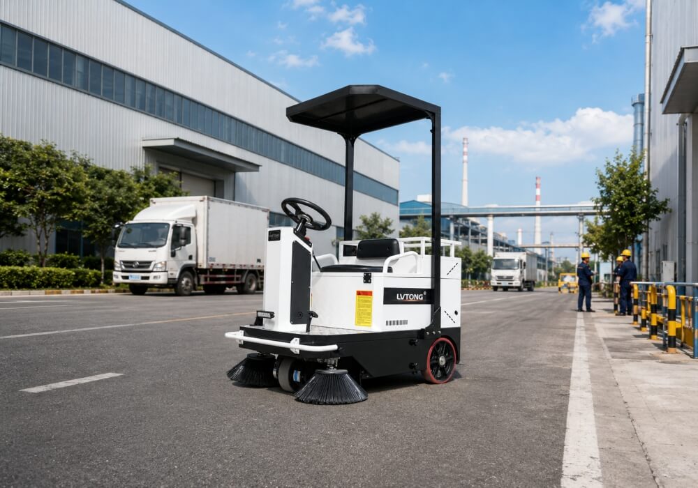 Industrial Ride-On Floor Sweeper for Industrial Parks